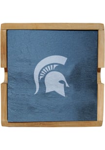 Michigan State Spartans 4pk Slate Coaster - Grey