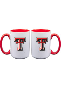 Texas Tech Red Raiders 15oz Inner Color White Ceramic Mug - Red