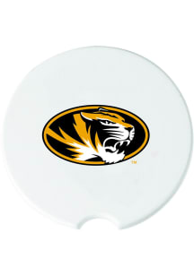 The Memory Company Missouri Tigers Ceramic 2 Pack Car Coaster - White