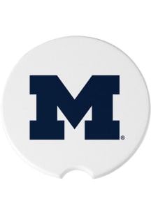 The Memory Company Michigan Wolverines 2 Pack Car Coaster - White