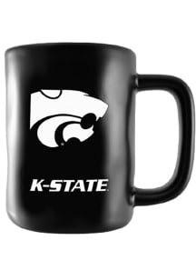 K-State Wildcats 15oz Black Etched Ceramic Mug - Black