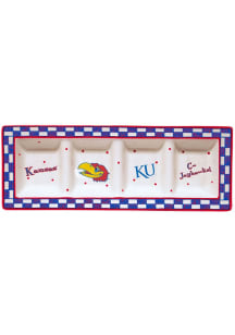 Kansas Jayhawks 4 Section Serving Tray