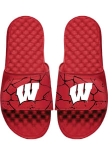 Wisconsin Badgers iSlide Primary 3 Pack Lifestyle Sock Mens Slides