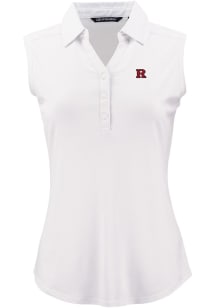 Cutter and Buck Rutgers Scarlet Knights Womens White Forge Eco Polo Shirt