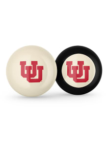 Utah Utes Team Logo Cue Ball and 8 Ball Combo Billiard Balls