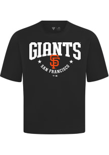 Levelwear San Francisco Giants Black Signature Knit Archway Short Sleeve Fashion T Shirt