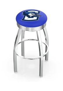 Creighton Bluejays 3 Ring Chrome Seat Pub Stool - Silver