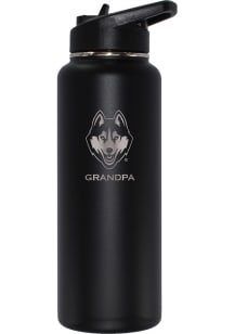 UConn Huskies Grandpa 34oz Stainless Steel Bottle - Black