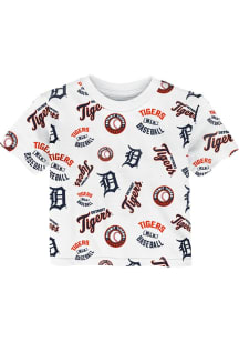 Detroit Tigers Infant Run Down Short Sleeve T-Shirt White