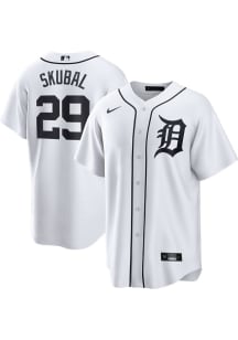 Tarik Skubal Detroit Tigers Mens Replica Home Jersey - White