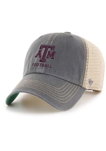 47 Texas A&M Aggies Football Trawler Adjustable Hat - Charcoal