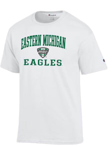 Champion Eastern Michigan Eagles White MAC Arch Jersey Short Sleeve T Shirt