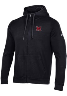 Under Armour Miami RedHawks Mens Black All Day Long Sleeve Full Zip Jacket