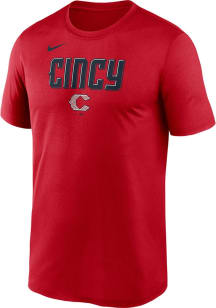 Nike Cincinnati Reds Red Fanwear City Connect Script Legend Short Sleeve T Shirt
