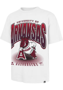47 Arkansas Razorbacks White Team Flex Football Foundation Short Sleeve Fashion T Shirt