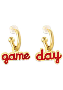 Kansas City EB & Co Game Day Huggie Hoop Womens Earrings