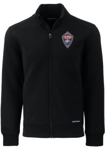 Cutter and Buck Colorado Rapids Mens Black Roam Long Sleeve Zip