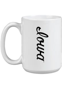 Iowa Hawkeyes 15oz Vault Sketch Ceramic Mug - White