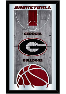 Georgia Bulldogs Basketball Hanging Back Bar Mirror