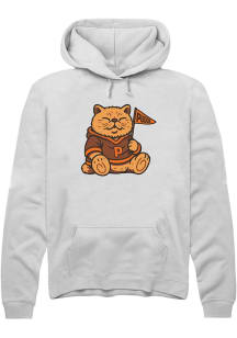 Summit Sportswear Ohio Mens White Pudge Bear Long Sleeve Hoodie