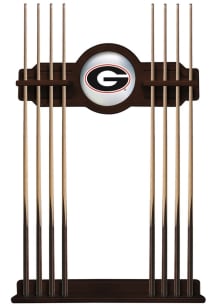 Georgia Bulldogs Solid Wood Cue Rack Pool Table