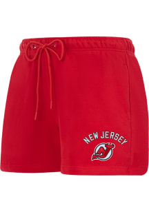 Pro Standard New Jersey Devils Womens Red Classic Chenille Shorts