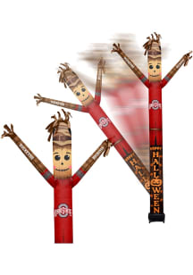 Ohio State Buckeyes Black Outdoor Inflatable Scarecrow team color and team logo
