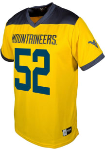 Nick Krahe  Genuine Collective West Virginia Mountaineers Gold Football NIL Football Jersey