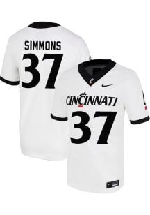 Weston Simmons  Nike Cincinnati Bearcats White Football NIL Game Football Jersey