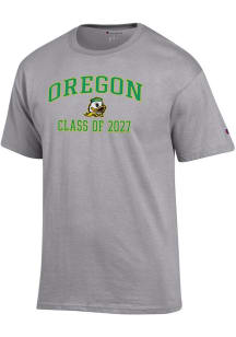 Champion Oregon Ducks Grey Font Class of 2027 Jersey Short Sleeve T Shirt