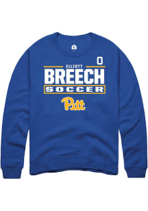 Elliott Breech Pitt Panthers Mens Blue NIL Stacked Box Player Crew