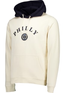 Philadelphia Union Mens White Arch Mascot Long Sleeve Hoodie
