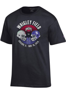 Champion Ohio State Buckeyes Black Wrigley Field 2024 Football Short Sleeve T Shirt