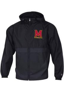 Champion Maryland Terrapins Mens Black Vintage Logo Full Zip Light Weight Jacket