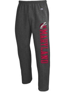 Champion Maryland Terrapins Mens Charcoal 0 Open Bottom Vintage Logo Sweatpants