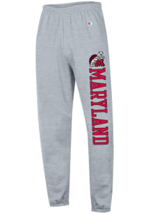 Champion Maryland Terrapins Mens Grey 0 Closed Bottom Vintage Logo Sweatpants