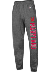 Champion Maryland Terrapins Mens Charcoal 0 Closed Bottom Team Logo Sweatpants
