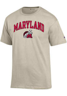 Champion Maryland Terrapins Oatmeal Vintage Arch Mascot Short Sleeve T Shirt