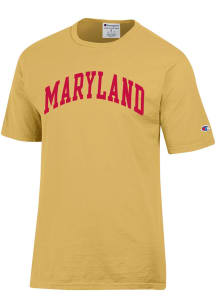 Champion Maryland Terrapins Gold Arch Name Garment Dyed Short Sleeve T Shirt