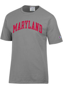Champion Maryland Terrapins Grey Arch Name Garment Dyed Short Sleeve T Shirt