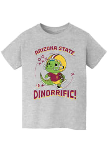 Vive La Fete Arizona State Sun Devils Youth Grey Dino-Riffic Short Sleeve T-Shirt