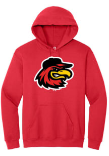Summit Sportswear Rochester Red Wings Mens Red Primary Logo Long Sleeve Hoodie