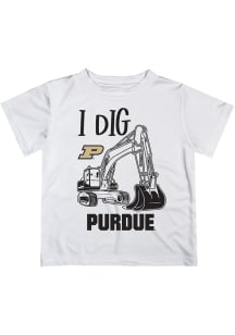 Vive La Fete Purdue Boilermakers Toddler White Excavator Short Sleeve T-Shirt