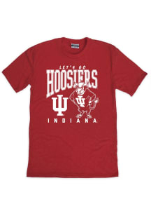 Indiana Hoosiers Youth Crimson Let's Go Bison Short Sleeve T-Shirt