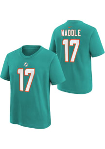 Jaylen Waddle Miami Dolphins Youth Blue Nike NN Player Tee