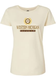 Summit Sportswear Western Michigan Broncos Womens Natural Alumni Short Sleeve T-Shirt
