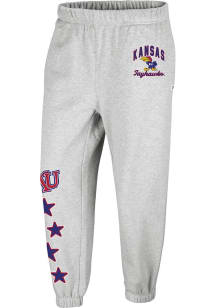 47 Kansas Jayhawks Womens Seeing Stars Ash Sweatpants