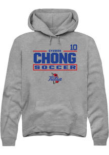 Gyuwon Chong Tulsa Golden Hurricane Mens Graphite NIL Stacked Box Player Hood