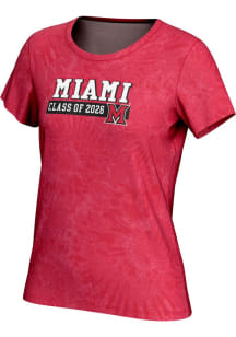 ProSphere Miami RedHawks Womens Red Class of 2026 Short Sleeve T-Shirt
