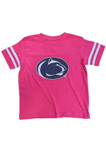Little King Penn State Nittany Lions Toddler Girls Pink Sparkle Short Sleeve T-Shirt